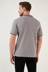 % 100 Pamuk Düğmeli Regular Fit Erkek Polo Yaka T Shirt 5902118 TAŞ