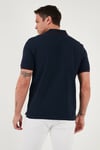% 100 Pamuk Düğmeli Regular Fit Erkek Polo Yaka T Shirt 5902118 LACİVERT-BORDO