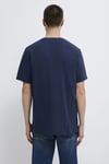 % 100 Pamuk Logolu Bisiklet Yaka Erkek T Shirt 0611714-70497 LACİVERT