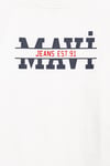 % 100 Pamuk Logolu Bisiklet Yaka Erkek Çocuk T Shirt 6610397-70057 EKRU