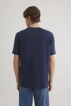 % 100 Pamuk Loose Fit Bisiklet Yaka Basic Erkek T Shirt 066249-70497 LACİVERT