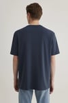 % 100 Pamuk Loose Fit Bisiklet Yaka Erkek T Shirt 067074-33207 LACİVERT