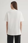 % 100 Pamuk Loose Fit Bisiklet Yaka Logolu Kadın T Shirt 1612518-70057 EKRU