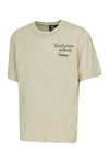 % 100 Pamuk Loose Fit Sırt Baskılı Bisiklet Yaka Erkek Çocuk T Shirt 912301-9856 AÇIK YEŞİL