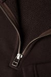 % 100 Pamuk Loose Fit Yarım Fermuarlı Dik Yaka Erkek Sweat 0S10519-89103 KAHVE
