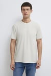 % 100 Pamuk Normal Kalıp Logolu Bisiklet Yaka Erkek T Shirt 0612732-70142 TAŞ