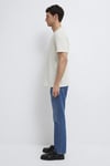 % 100 Pamuk Normal Kalıp Logolu Bisiklet Yaka Erkek T Shirt 0612732-70142 TAŞ