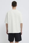 % 100 Pamuk Oversize Bisiklet Yaka Basic Erkek T Shirt 0613188-71610 KREM