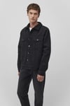 % 100 Pamuk Oversize Fit Yapay Yumuşak Tüylü Klasik Yaka Erkek Kot Ceket 0111214-89117 ANTRASİT