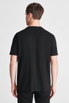 % 100 Pamuk Rahat Kesim Reflektör Detaylı Erkek T Shirt 066878-900 SİYAH