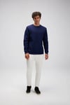 % 100 Pamuk Regular Fit Bisiklet Yaka Erkek Kazak EM615-NV LACİVERT