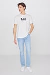 % 100 Pamuk Regular Fit Bisiklet Yaka Erkek T Shirt L2510154 104 EKRU