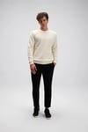% 100 Pamuk Regular Fit Bisiklet Yaka Erkek Kazak EM615-BG BEJ