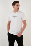 % 100 Pamuk Regular Fit Bisiklet Yaka Erkek T Shirt 5902624 BEYAZ