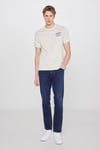 % 100 Pamuk Regular Fit Bisiklet Yaka Erkek T Shirt W2610018 614 BEJ