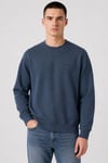 % 100 Pamuk Regular Fit Bisiklet Yaka Erkek Sweat 00AUV-0001 LACİVERT