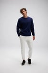 % 100 Pamuk Regular Fit Bisiklet Yaka Erkek Kazak EM615-NV LACİVERT