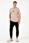 % 100 Pamuk Regular Fit Bisiklet Yaka Erkek T Shirt 5902622 VİZON