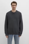 % 100 Pamuk Regular Fit Bisiklet Yaka Erkek Kazak 0710197-80106 ANTRASİT