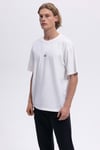 % 100 Pamuk Regular Fit Bisiklet Yaka Erkek T Shirt EM376-OF BEYAZ