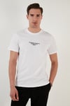 % 100 Pamuk Regular Fit Bisiklet Yaka Erkek T Shirt 5902624 BEYAZ
