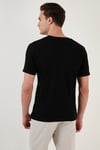 % 100 Pamuk Regular Fit Bisiklet Yaka Erkek T Shirt 5902407 SİYAH