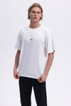 % 100 Pamuk Regular Fit Bisiklet Yaka Erkek T Shirt EM376-OF BEYAZ