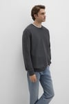 % 100 Pamuk Regular Fit Bisiklet Yaka Erkek Kazak 0710197-80106 ANTRASİT