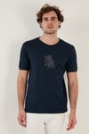 % 100 Pamuk Regular Fit Bisiklet Yaka Erkek T Shirt 5902617 İNDİGO