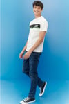 % 100 Pamuk Regular Fit Bisiklet Yaka Erkek T Shirt L211918 102 EKRU