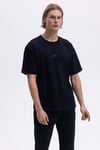 % 100 Pamuk Regular Fit Bisiklet Yaka Erkek T Shirt EM376-BK SİYAH