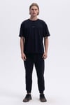 % 100 Pamuk Regular Fit Bisiklet Yaka Erkek T Shirt EM376-BK SİYAH