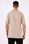% 100 Pamuk Regular Fit Bisiklet Yaka Erkek T Shirt 5902622 VİZON