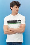 % 100 Pamuk Regular Fit Bisiklet Yaka Erkek T Shirt L211918 102 EKRU