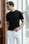 % 100 Pamuk Regular Fit Bisiklet Yaka Erkek T Shirt 5902407 SİYAH