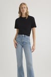 % 100 Pamuk Regular Fit Bisiklet Yaka Kadın T Shirt 1600955-900 SİYAH