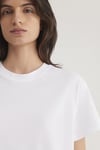 % 100 Pamuk Regular Fit Bisiklet Yaka Kadın T Shirt 1600955-620 BEYAZ