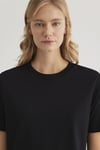 % 100 Pamuk Regular Fit Bisiklet Yaka Kadın T Shirt 1600955-900 SİYAH