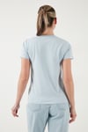 % 100 Pamuk Regular Fit Bisiklet Yaka Kadın T Shirt A4917-0008 MAVİ
