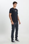 % 100 Pamuk Regular Fit Bisiklet Yaka Logolu Erkek T Shirt L241521 001 SİYAH