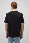 % 100 Pamuk Regular Fit Bisiklet Yaka Logolu Erkek T Shirt 0611714-900 SİYAH