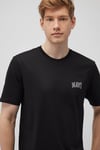 % 100 Pamuk Regular Fit Bisiklet Yaka Logolu Erkek T Shirt 0611714-900 SİYAH
