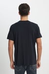% 100 Pamuk Regular Fit Bisiklet Yaka Logolu Erkek T Shirt L241521 001 SİYAH