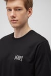 % 100 Pamuk Regular Fit Bisiklet Yaka Logolu Erkek T Shirt 0611714-900 SİYAH