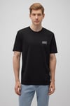 % 100 Pamuk Regular Fit Bisiklet Yaka Logolu Erkek T Shirt 0611714-900 SİYAH
