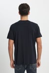 % 100 Pamuk Regular Fit Bisiklet Yaka Logolu Erkek T Shirt L241521 001 SİYAH