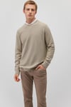 % 100 Pamuk Regular Fit Bisiklet Yaka Örme Erkek Kazak 0710197-70146 BEJ