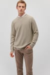 % 100 Pamuk Regular Fit Bisiklet Yaka Örme Erkek Kazak 0710197-70146 BEJ