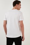 % 100 Pamuk Regular Fit Bisiklet Yaka T shirt Erkek T Shirt 5902511 BEYAZ