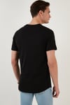 % 100 Pamuk Regular Fit Bisiklet Yaka T shirt Erkek T Shirt 5902511 SİYAH